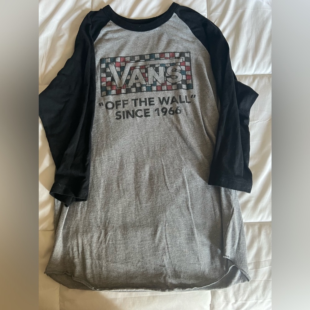 Vans 3/4 sleeve baseball tee